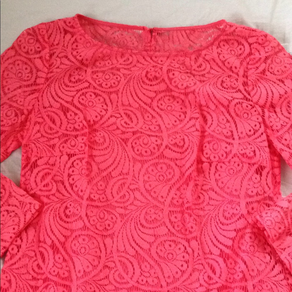 Trina Turk Coral Lace Dress